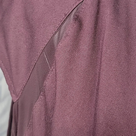 HELMUT LANG Deep Plumb Sleeveless Dress Size 10 - Picture 5 of 10